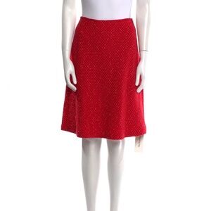 St. John Vibrant Red Skirt- size 0